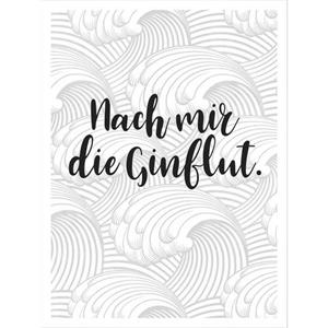 Wall-Art Poster Na mij de ginvloed Poster, artprint, wandposter