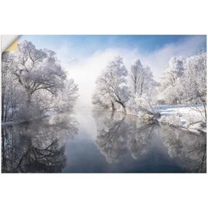 Artland Artprint Winter in de Berchtesgadener Alpen - Winter in Opper-Beieren als artprint van aluminium, artprint op linnen, muursticker of poster in verschillende maten