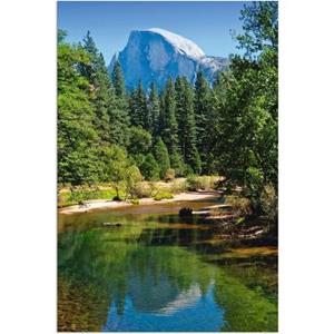 Artland Artprint Yosemite Valley Half Dome River of Mercy als artprint van aluminium, artprint op linnen, muursticker of poster in verschillende maten