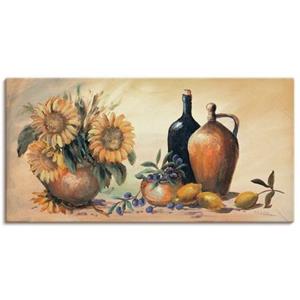 Artland Artprint Stilleven met zonnebloemen als artprint op linnen, muursticker of poster in verschillende maten