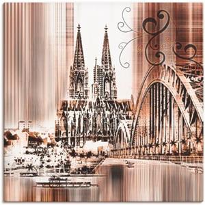 Artland Artprint Keulen Skyline collage VI als artprint op linnen, muursticker of poster in verschillende maten