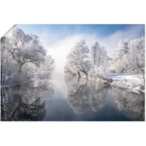 Artland Artprint Winter in de Berchtesgadener Alpen - Winter in Opper-Beieren als artprint van aluminium, artprint op linnen, muursticker of poster in verschillende maten