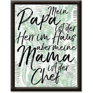 Artland Artprint Papa is heer in het huis, maar mama is de chef