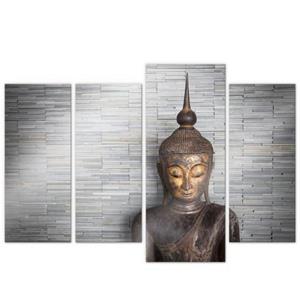 Wall-Art Meerdelige artprint Thailand boeddha set (4-delig) (set, 4 stuks)