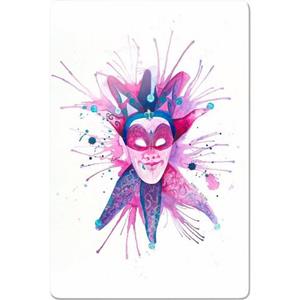 Wall-Art Print op glas Buttafly - Mardi Gras Mask 40/60 cm