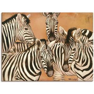 Artland Artprint Zebra's als artprint van aluminium, artprint op linnen, muursticker of poster in verschillende maten