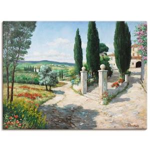 Artland Artprint Woning in de Toscane als artprint op linnen, muursticker of poster in verschillende maten