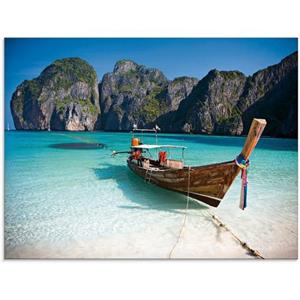 Artland Print op glas Maya Bay, Koh Phi Phi Leh, Thailand in verschillende maten