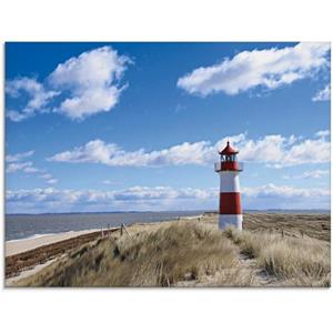 Artland Print op glas Vuurtoren Sylt in verschillende maten