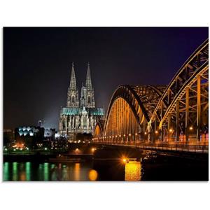 Artland Glasbild "Kölner Dom", Deutschland, (1 St.), in verschiedenen Größen