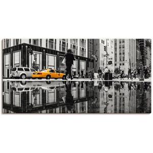 Artland Artprint New Yorkse straat als artprint op linnen, muursticker of poster in verschillende maten