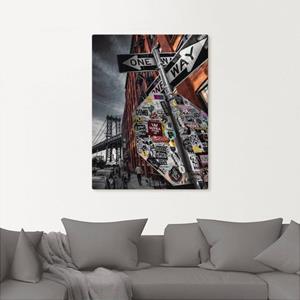 Artland Artprint New York Street fotografie als artprint van aluminium, artprint op linnen, muursticker of poster in verschillende maten