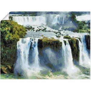 Artland Artprint Iguazu-watervallen IV als artprint van aluminium, artprint op linnen, muursticker of poster in verschillende maten