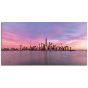 Artland Artprint Manhattan skyline als artprint van aluminium, artprint op linnen, muursticker of poster in verschillende maten