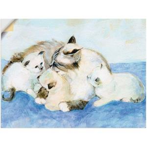 Artland Artprint Kattenfamilie als artprint op linnen, muursticker of poster in verschillende maten