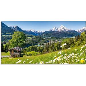 Artland Glasbild "Landschaft in den Bayerischen Alpen", Berge, (1 St.)