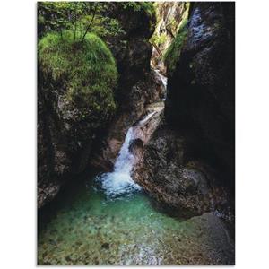 Artland Artprint Almbachklamm in het Berchtesgadener land II als artprint van aluminium, artprint op linnen, muursticker of poster in verschillende maten