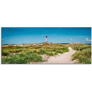 Artland Print op glas Vuurtoren op het eiland Amrum in verschillende maten