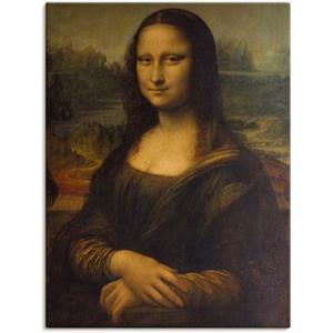 Artland Artprint Mona Lisa. Omstreeks 1503 als artprint op linnen, muursticker of poster in verschillende maten