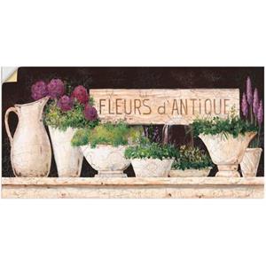 Artland Wandbild "Antike Blumen", Vasen & Töpfe, (1 St.), als Alubild, Leinwandbild, Wandaufkleber oder Poster in versch. Größen