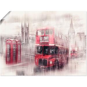 Artland Artprint Londen Westminster collage als artprint van aluminium, artprint op linnen, muursticker of poster in verschillende maten