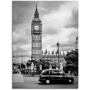 Artland Artprint Londen Taxi en Big Ben als artprint van aluminium, artprint op linnen, muursticker of poster in verschillende maten