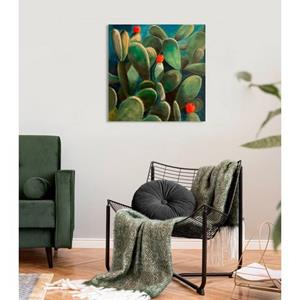 Queence Artprint op linnen Cactus de Felanitx (1 stuk)