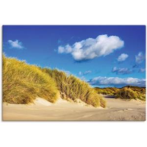 Artland Artprint Landschap met duinen eiland Amrum als artprint van aluminium, artprint op linnen, muursticker of poster in verschillende maten