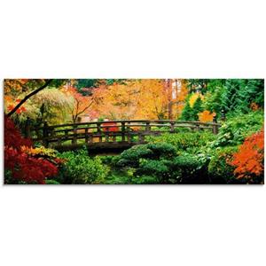 Artland Glasbild "Eine Brücke im japanischen Garten", Brücken, (1 St.)