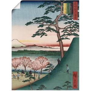 Artland Artprint Fuji Meguro in Edo als artprint op linnen, muursticker of poster in verschillende maten