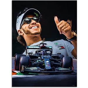 Artland Artprint Sir Lewis Hamilton alias LH44 als artprint van aluminium, artprint op linnen, muursticker of poster in verschillende maten