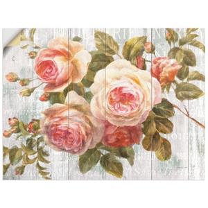 Artland Artprint Vintage rozen op hout als artprint op linnen, muursticker of poster in verschillende maten