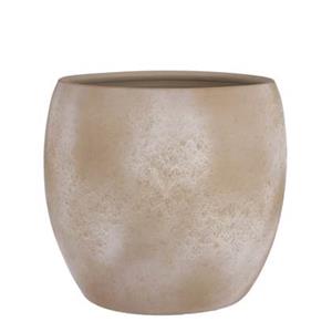 Mica Decorations Lester Bloempot - Ã38 cm - Terracotta - CrÃ¨me Steen