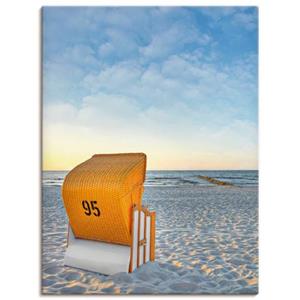 Artland Artprint Ostsee7 - strandstoel als artprint van aluminium, artprint op linnen, muursticker of poster in verschillende maten