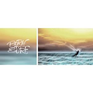 queence Leinwandbild "Born to Surf", (Set), 2er-Set