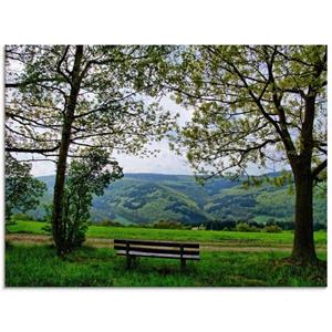 Artland Glasbild "Ausblick in den Frühling", Felder, (1 St.)