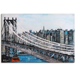 Artland Artprint New York Brooklyn Bridge als artprint van aluminium, artprint op linnen, muursticker of poster in verschillende maten