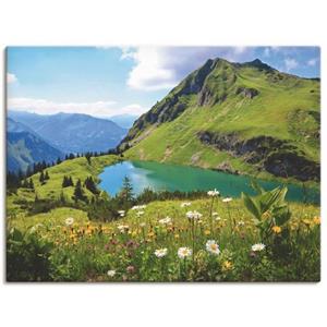 Artland Artprint Alpenmeer als artprint op linnen, muursticker of poster in verschillende maten