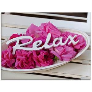 Artland Glasbild "Relax", Sprüche & Texte, (1 St.), in verschiedenen Größen