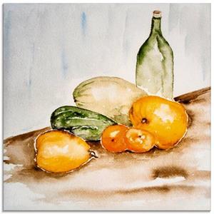 Artland Print op glas Fruit en groente aquarel in verschillende maten