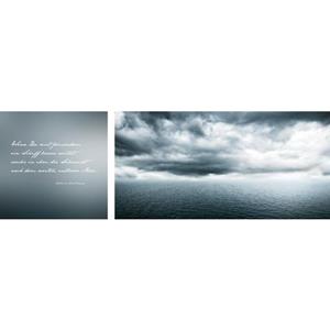 Queence Artprint op linnen Eindeloze zee set van 2 (set)