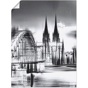 Artland Artprint Keulen Skyline collage III als artprint op linnen, muursticker of poster in verschillende maten