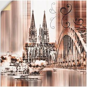 Artland Artprint Keulen Skyline collage VI als artprint op linnen, muursticker of poster in verschillende maten