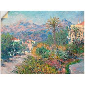 Artland Artprint Strada Romana in Bordighera. 1884 als artprint op linnen, muursticker of poster in verschillende maten