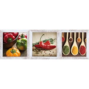Bönninghoff Artprint met lijst Paprika, specerijen kruiden keuken decoratie (1 stuk)