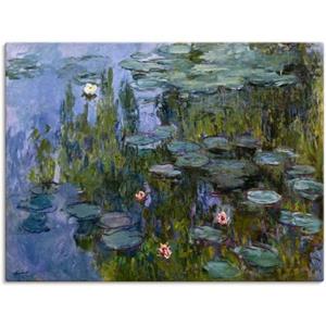 Artland Artprint Waterlelies (Nympheas). 1918x1921. als artprint op linnen, muursticker of poster in verschillende maten