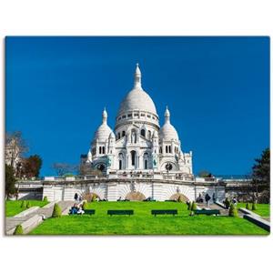 Artland Artprint Parijs Sacre Coeur als artprint van aluminium, artprint op linnen, muursticker of poster in verschillende maten