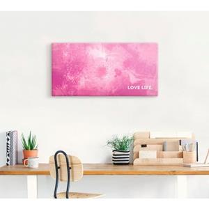 Artland Artprint Emotionele kunst liefdesleven als artprint van aluminium, artprint op linnen, muursticker of poster in verschillende maten