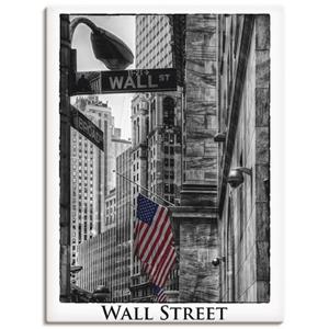 Artland Artprint New York wal Street als artprint op linnen, muursticker of poster in verschillende maten