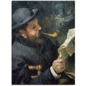 Artland Artprint Afbeelding Claude Monet met fluit als artprint op linnen, muursticker of poster in verschillende maten